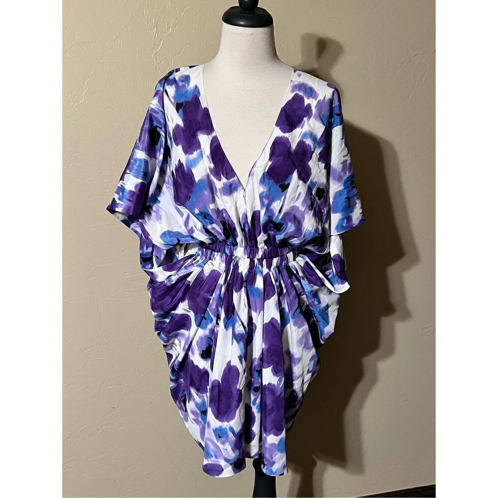 Miguelina Wing Sleeve Mini Dress Size X-SMALL